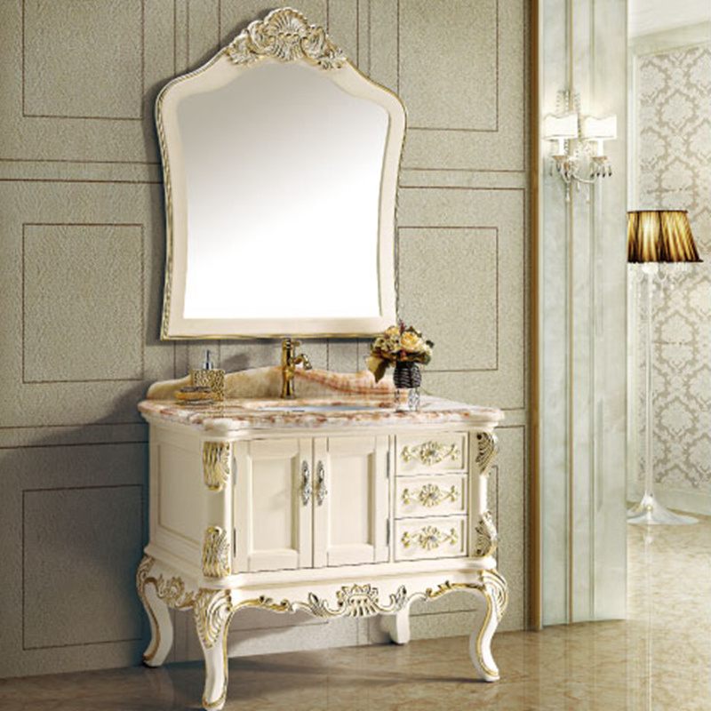 Solid Wood Bathroom Vanity Cabinet (13003)