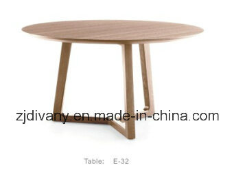 Modern Wooden Round Table Dining Table (E-32)