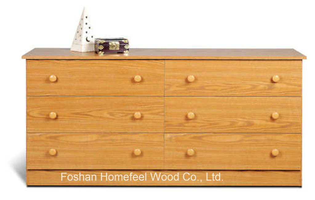 New Wooden Bedroom Storage 6 Drawer Dresser Cabinet