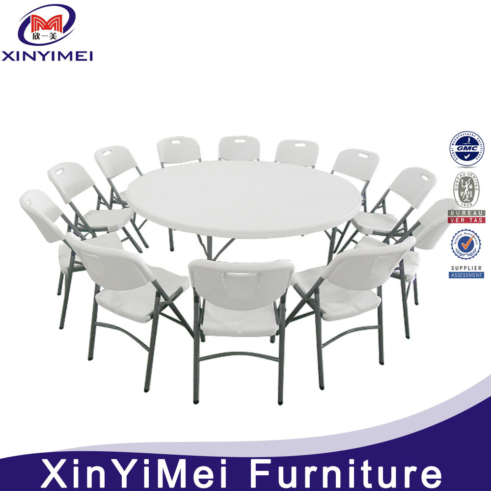 Plastic Round Banquet Table with 10 Seater