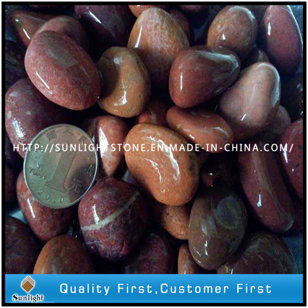 Natural Polished White/Yellow/Black/Red Pebble Stone for Garden Decoration