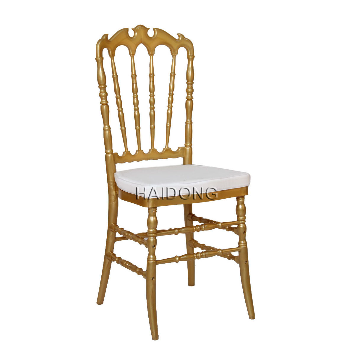 Gold Polycarbonate Resin Royal Chairs