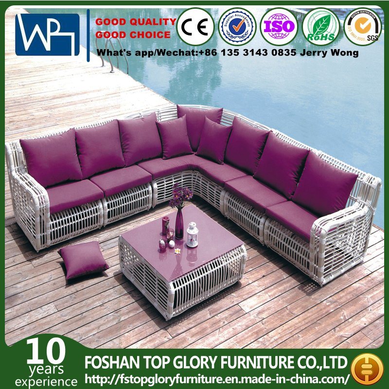 Wicker Safo Sets with Table for Outdoor Gerden Furniture 6 PCS