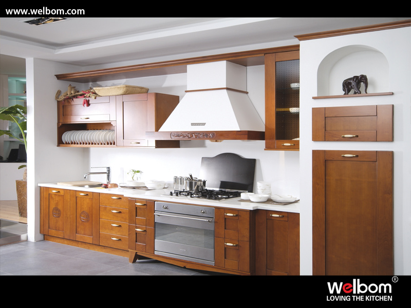 Welbom Latest Famous Wooden Cabinet Kitchen Furniture Design