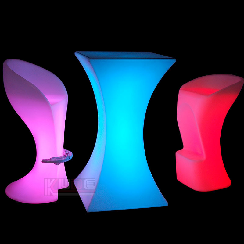 Party Light Furniture LED Light Furniture Outdoor Table and Chairs