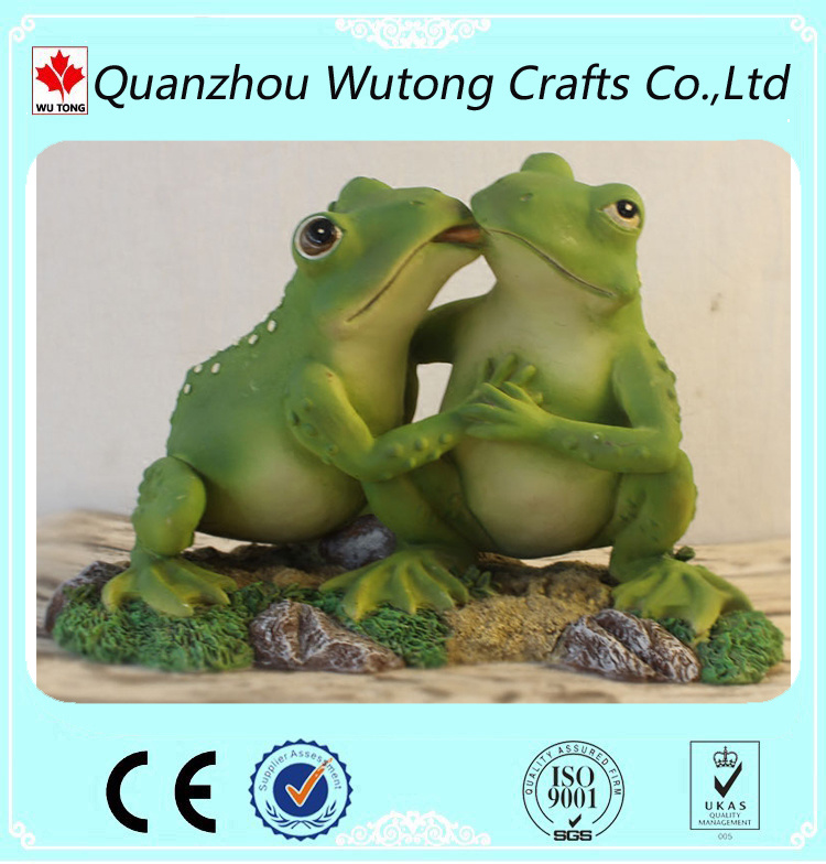 Hot Sale Garden Decoration Resin Animal Frog Figurines