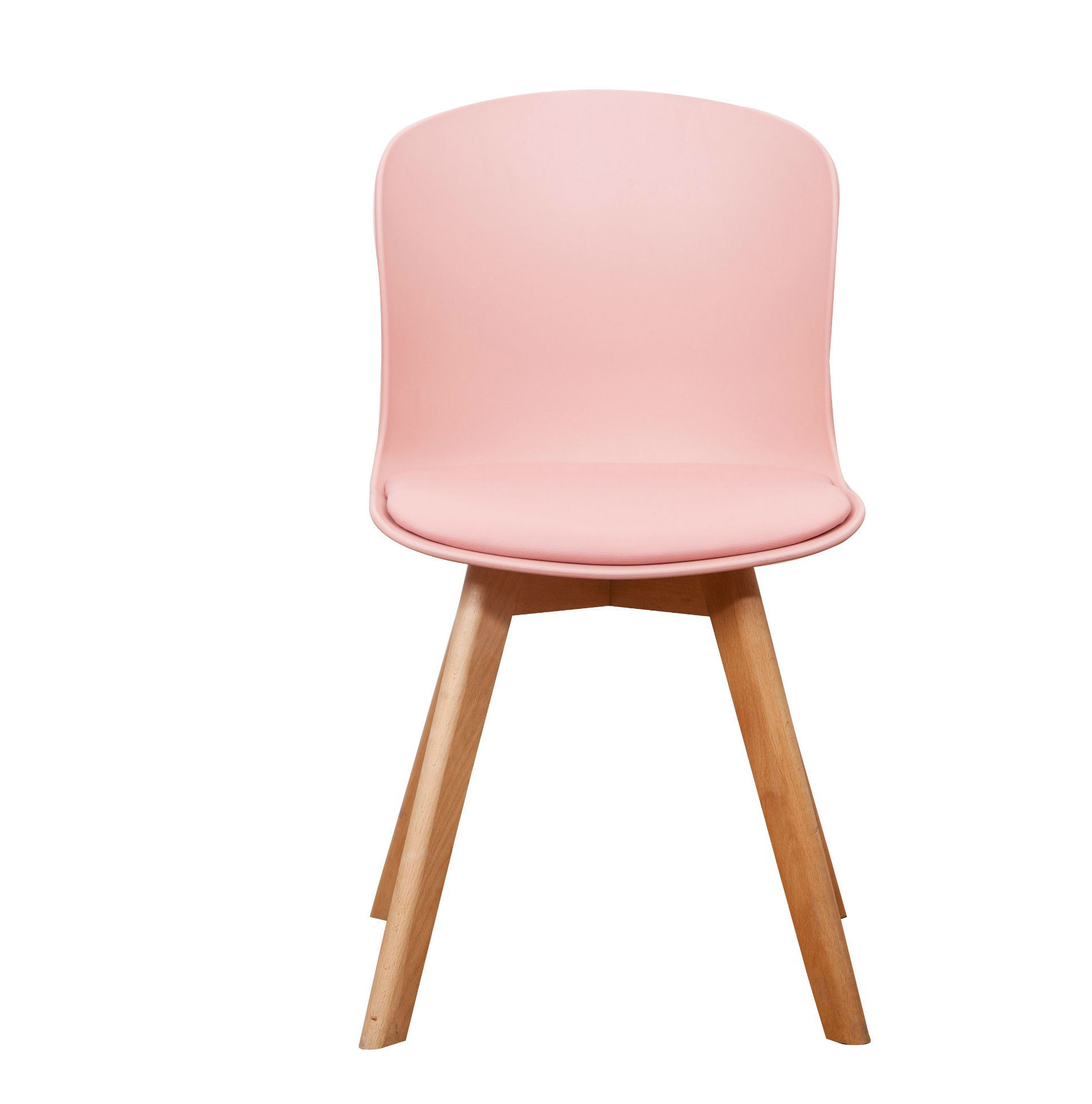 Modern Colored PP Plastic Wooden Dining Chair