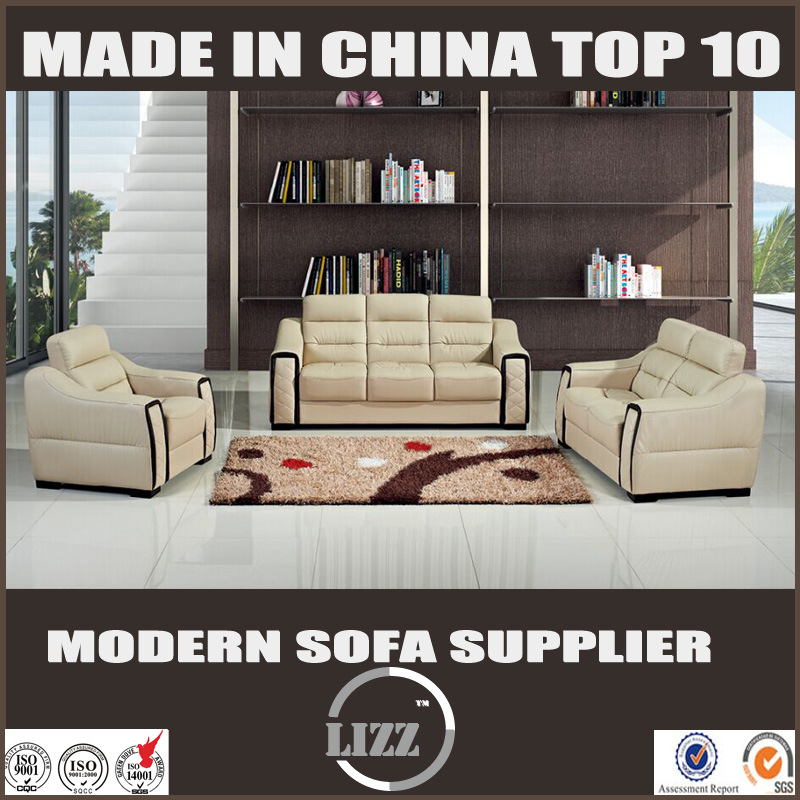 Modern Europe Style Genuine Leather Living Room Sofa