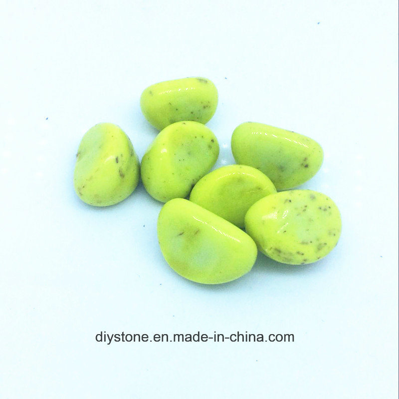 Yellow China Cerammic Cashew Pebble Wholesale