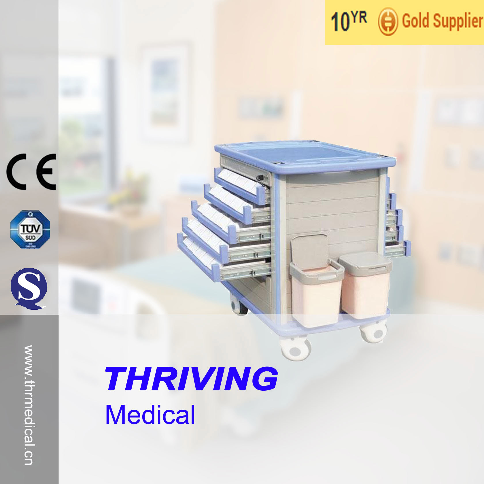 Reasonable Price Hospital Medicine Trolley