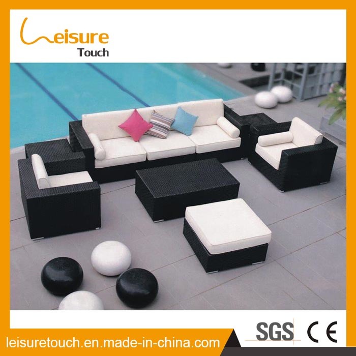Hot Sale! Simple Outdoor /Hotel Rattan /Wicker Sectional/Combined Sofa/Lounge Set Open Air Garden Furniture
