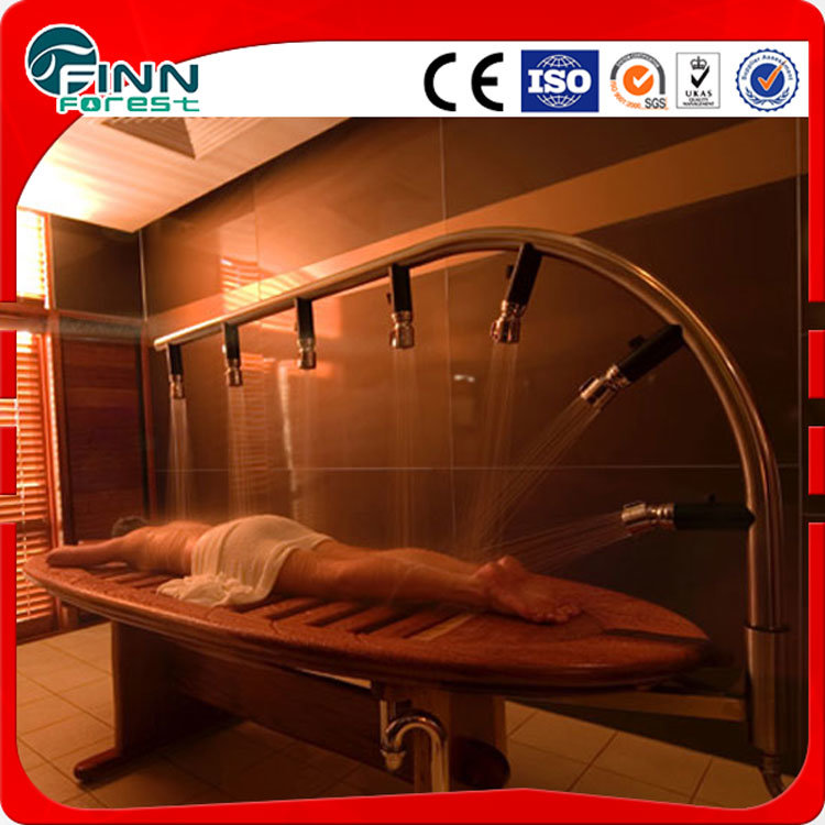 Stainless Steel Water Shower Wooden SPA Massage Bed