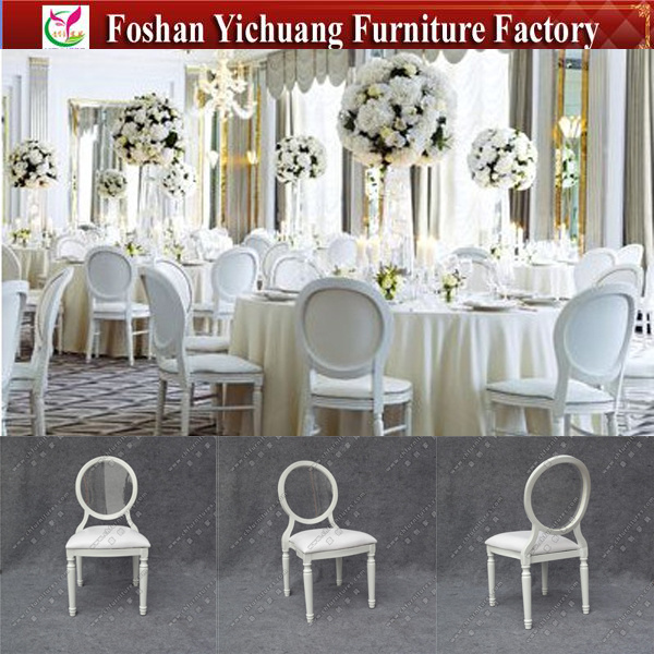 Yc-D156-2 Fancy Clear Round Back Wedding Modern Classic Leather Chairs