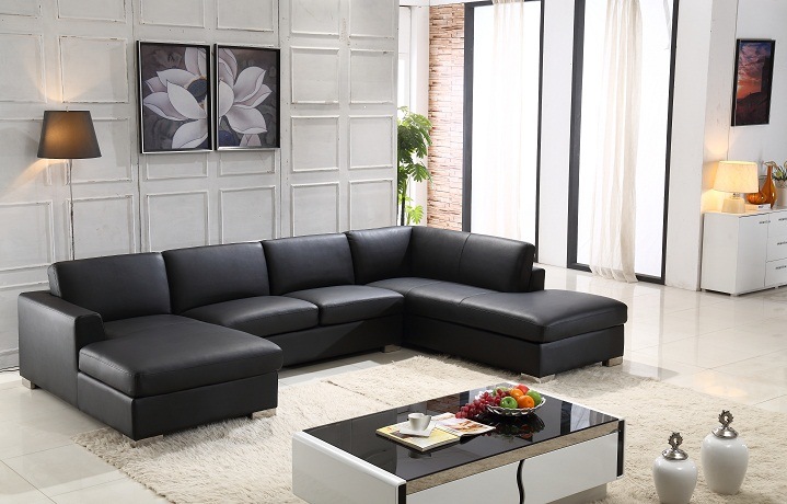 Best-Selling Popular Modern Design Living Room Leather Sofa