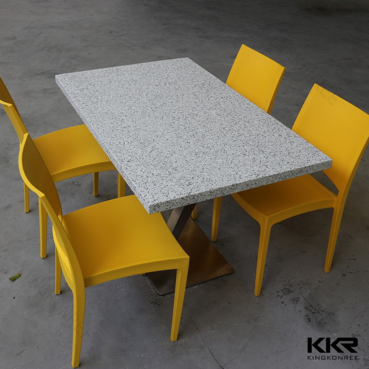Solid Surface Stone Resin Restaurant Dining Tables Dining Table