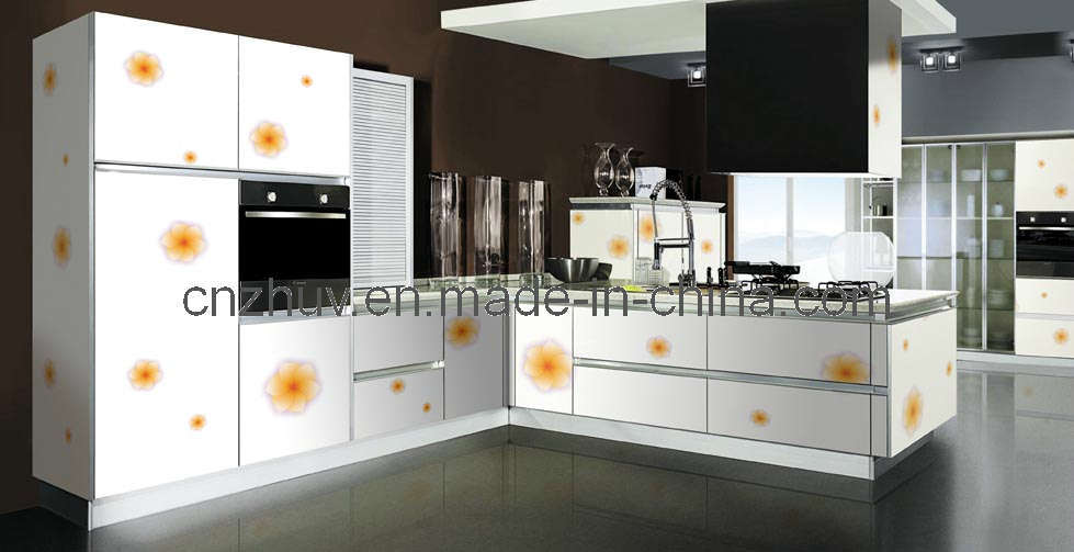 Kitchen Cabinet of Glossy UV Color Painting Board and Wardrobe (ZH-C869)