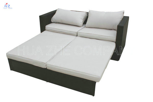 Lying Bed Outdoor Lying Bed Kd Lying Bed Rattan with Lying Bed