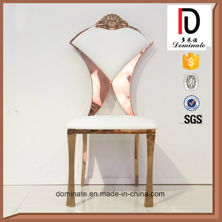 Rose Gold Frame New Design Stainless Steel Wedding Chair