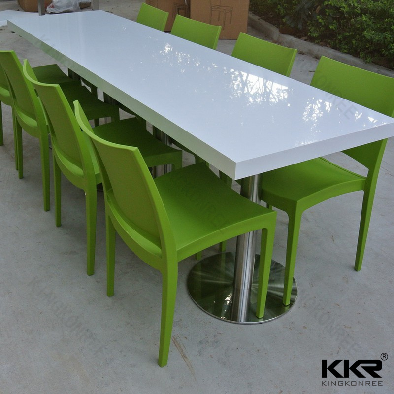 Furniture Artificial Marble Solid Surface Dinner Table for Restaurant (171030)
