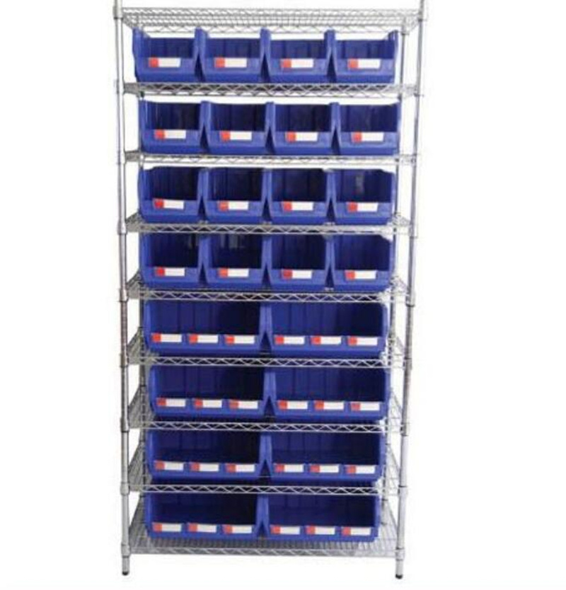 Wire Shelving with Bins Unit, Wire Shelving System (WSR3618-004)