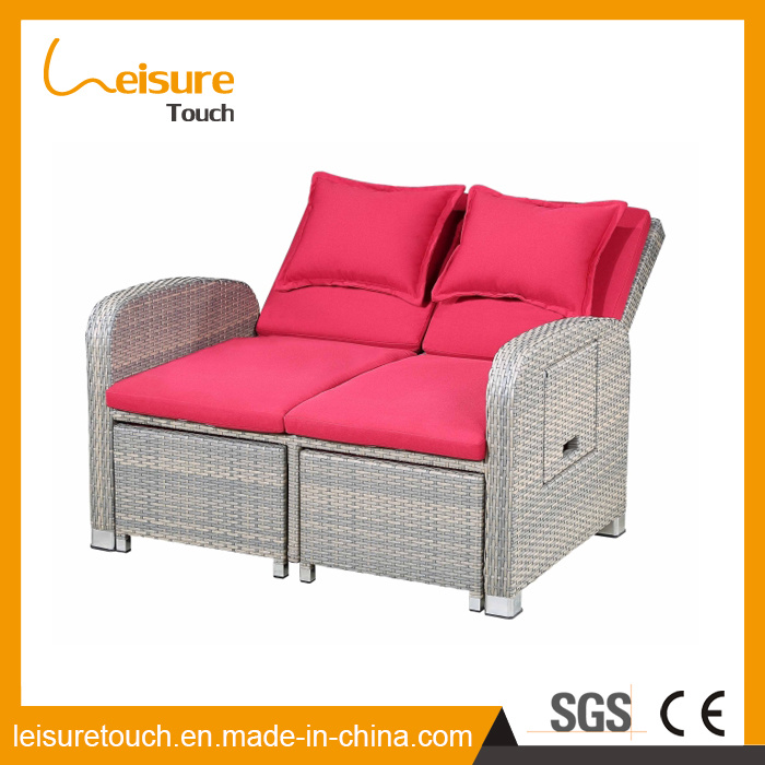 Indoor Leisure Furniture Garden Bedroom Balcony Lazy Sofa Rattan Deck Chair Gradient Adjustable