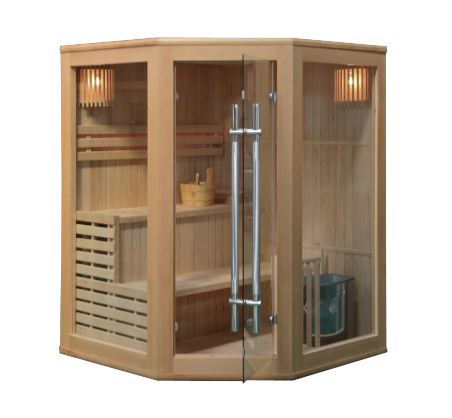 Easily Assembled Steam Sauna Rooms for 3 Person, Finnish Sauna