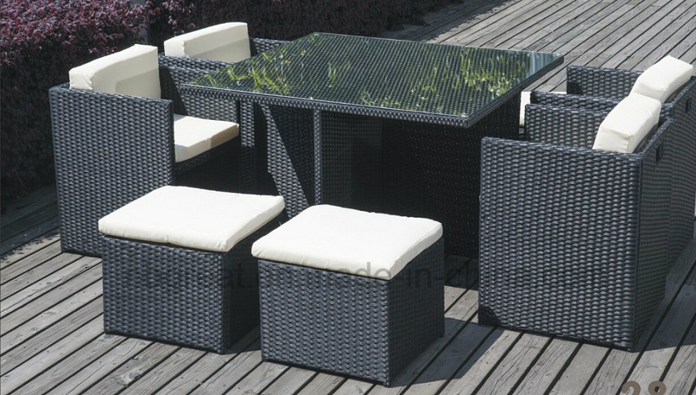 Fashion Outdoor Garden Chair Table Set PE Rattan