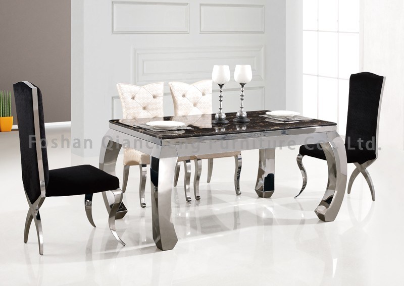 Fashionable Dining Room Furniture Marble Top Dining Table