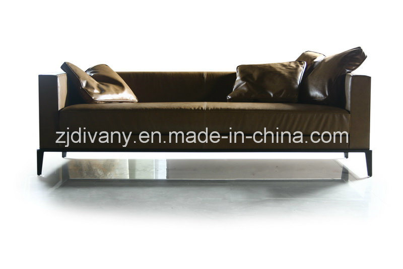 Divany Leather Sofa Fabric Sofa (D-38-3)
