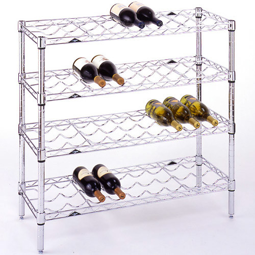 DIY Decorative Funky Metal Wine Rack Shelf, NSF Approval