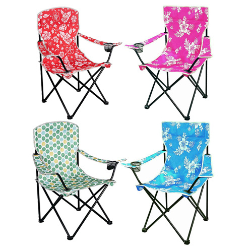 Colorful Printing Cheap Metal Folding Chairs with Arms (SP-111)