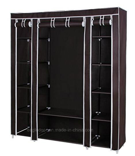 Modern Simple Wardrobe Household Fabric Folding Cloth Ward Storage Assembly King Size Reinforcement Combination Simple Wardrobe (FW-36C)