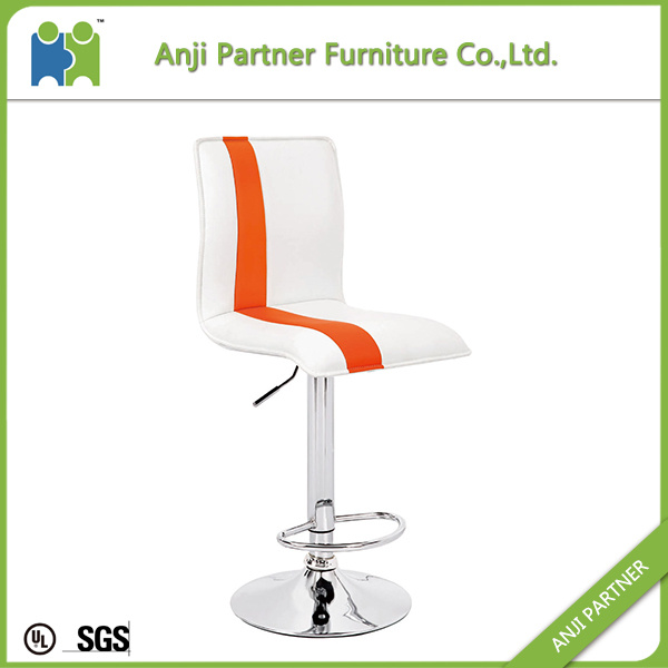 (Ben) PU Leather Bar Chair with Soft Backrest