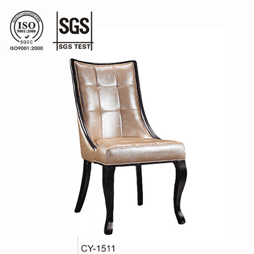 Leather Wooden Restaurant Dining Chair