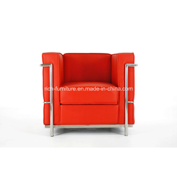Replica Italian Leather LC2 Le Corbusier Sofa for Office