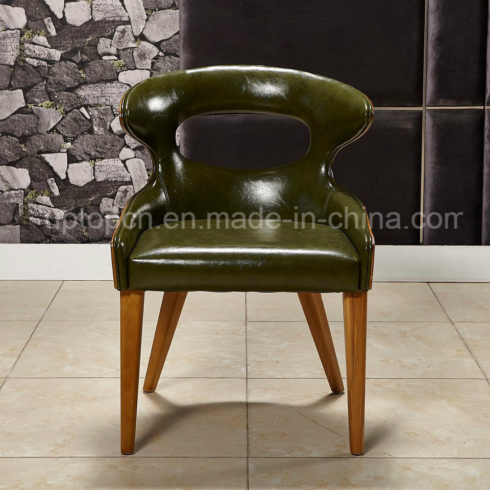 Comfortable PU Leather Dining Chair with Wood Frame (SP-HC063)