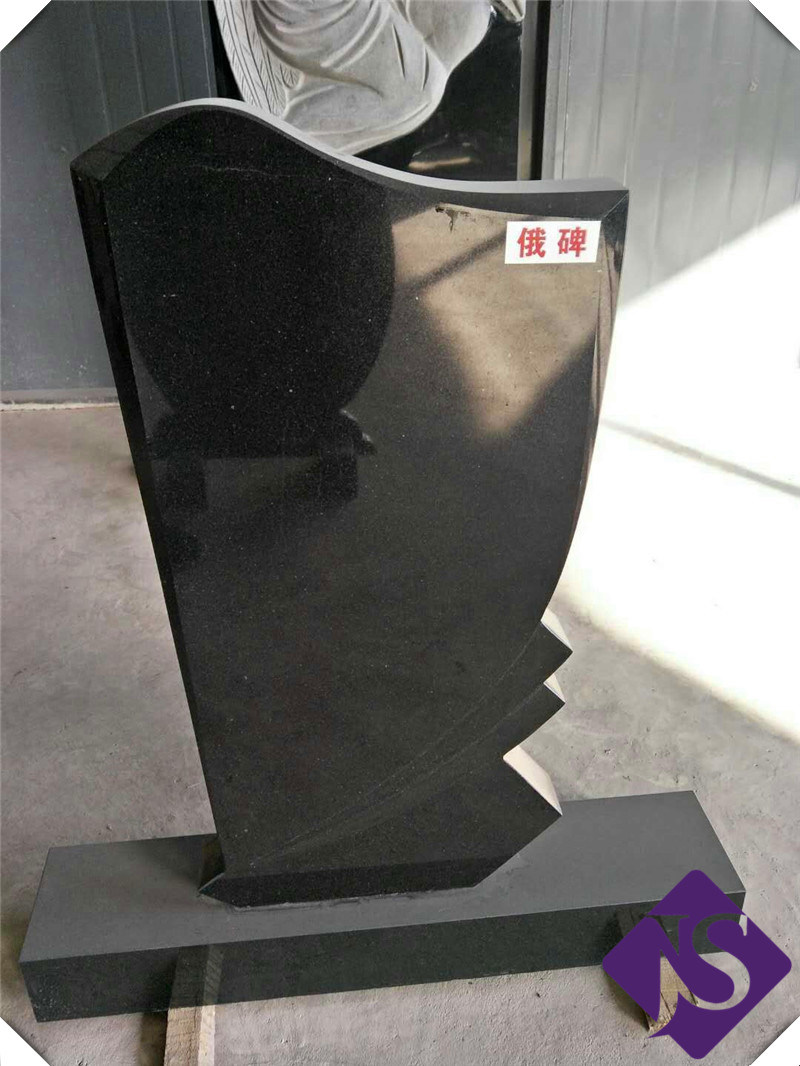 Cheap Customized Black Granite Tombstone&Monument for Funeral Production
