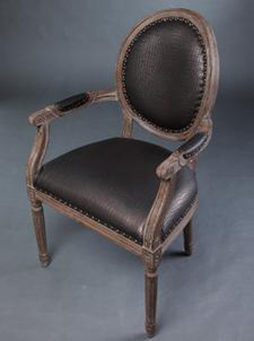 Chinese Antique Oak Wood Armchair