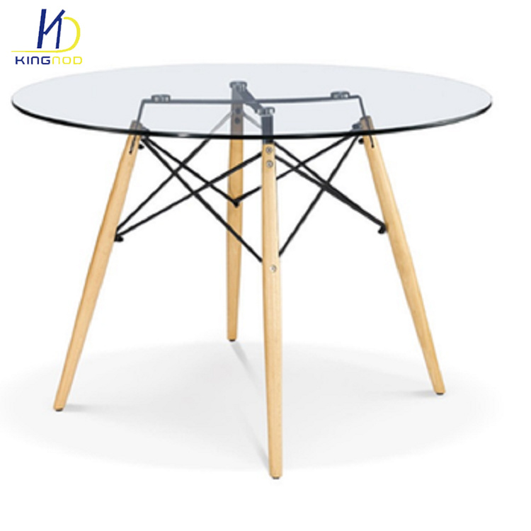 Replica Dining Glass Top Eiffel Dsw Eames Table