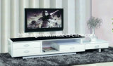 MDF TV Stand Modern Design Board Material with Glass Top and High Quality Home Furniture