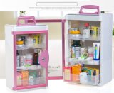 Metal First Aid Cabinet with Portable Handle and Security Lock