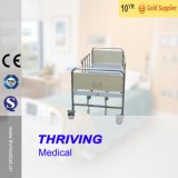 Thr-MB242 2-Crank Stainless Steel Manual Hospital Patient Bed