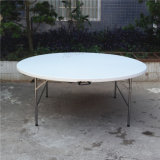 Outdoor Garden Furniture White Plastic Resin Round Folding Wedding Table Yc-T61