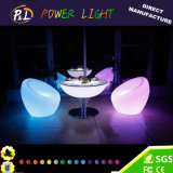 Outdoor Bar Furniture Illuminated Plastic Color Changing LED Table