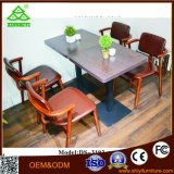 Dining Room Furniture Luxury Dining Table Set with 4 Metal Chairs