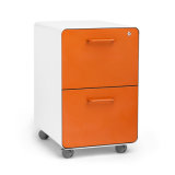 2 Drawer Mobile File Cabinet with Lock