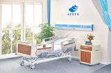 Five Functions Wooden Central-Controlled Brakes Electric Hospital Bed (AG-BY002)