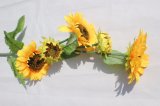 Artificial Flowers Yellow Sunflower Fake Flower for Home Decor