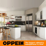 Oppein Europe Style White Kitchen Cabinet Small Kitchen Furniture (OP16-PVC07)