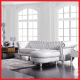 China Nordic Design Corner Leather Sofa for Hotel Lobby Furniture